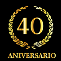 Logo de 40 aniversario de Pérez Polo Carrocería